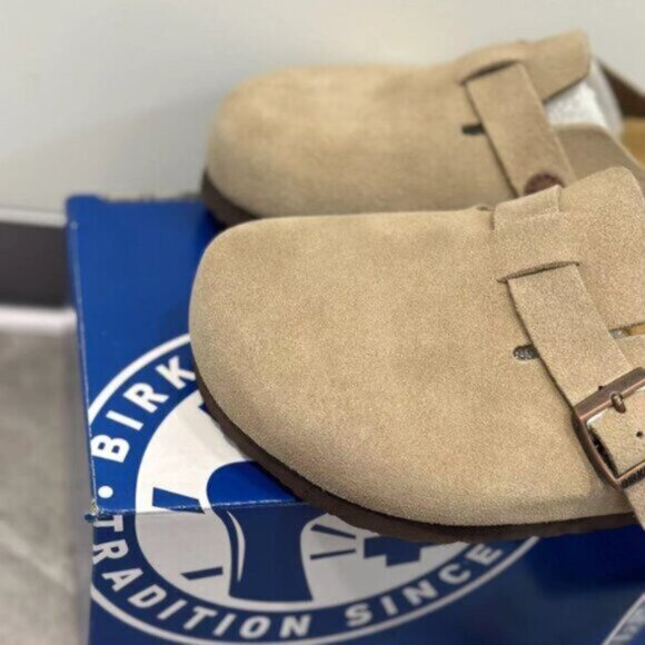 Birkenstock Boston Suede Leather - Taupe Women - Picture 3 of 4